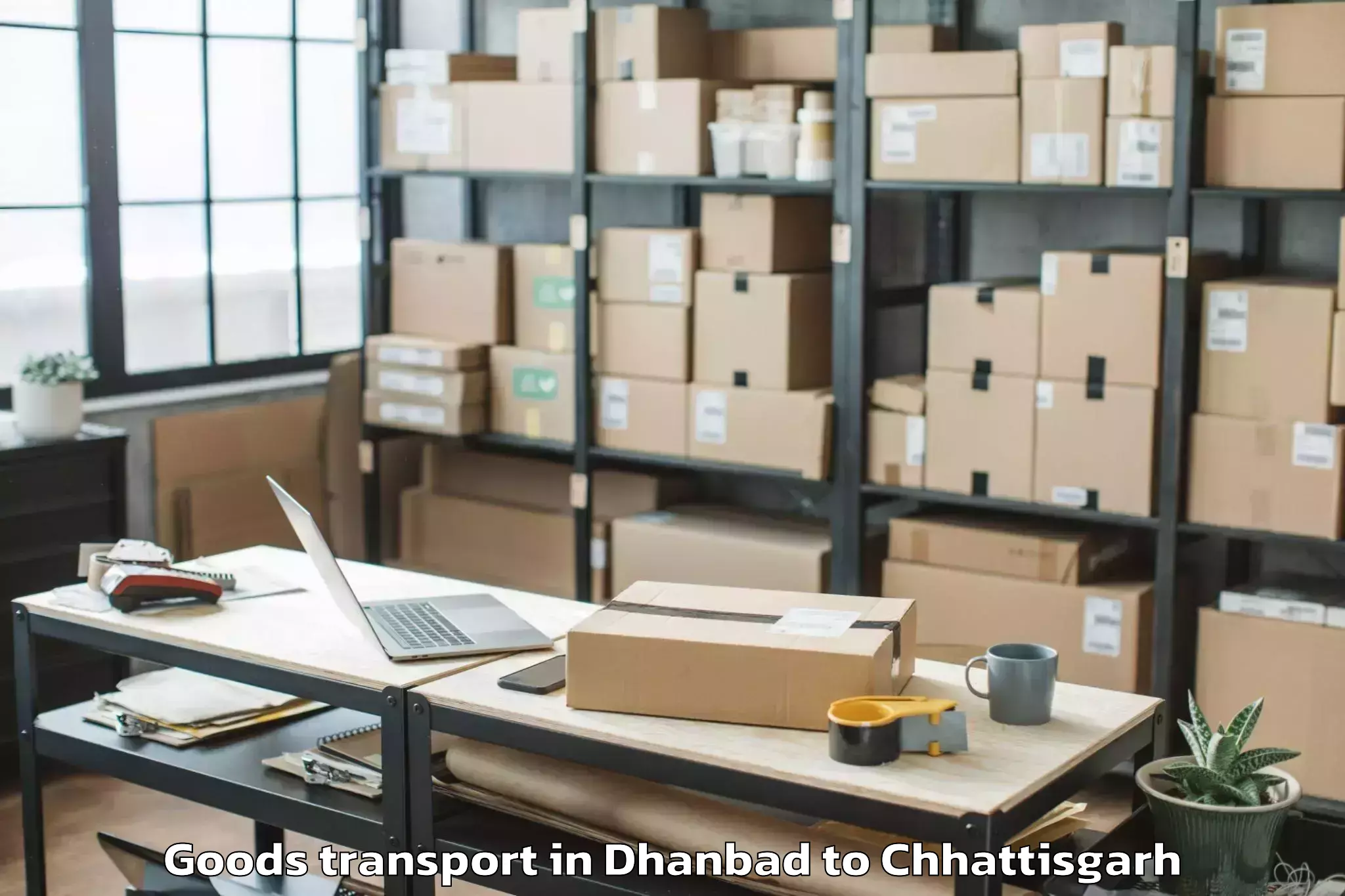 Trusted Dhanbad to Gandai Goods Transport